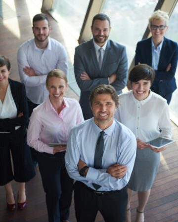 diverse business people group